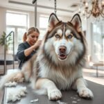 large husky groomer cost